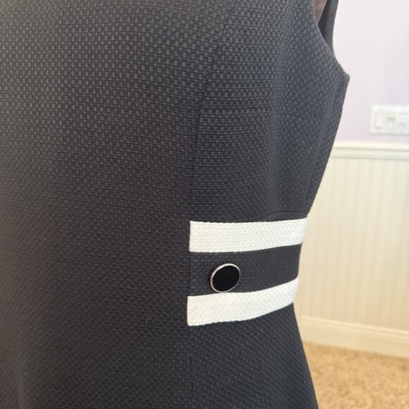 HOBB Jacquie Dress, size 8 Black /Ivory - Picture 6 of 14